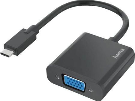 Adaptador Hama USB-C - VGA Preto on Sale