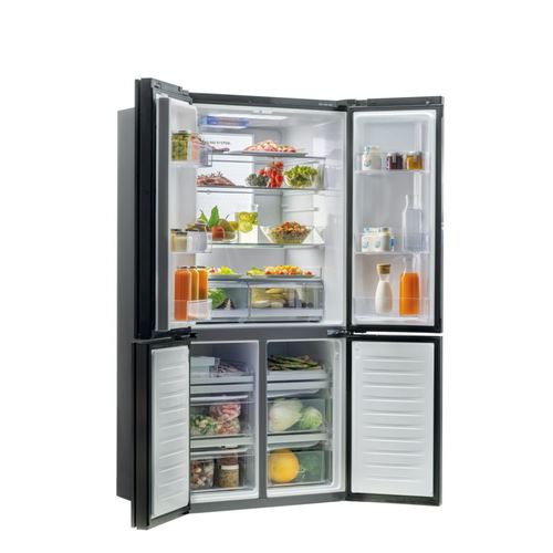 Frigorífico Americano Haier HTF-610DSN7 | 190x90,8x75 cm | 428 L | F | Preto Sale