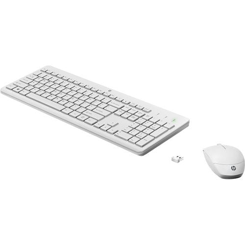 Teclado + Rato Wireless HP 230 - Branco For Cheap