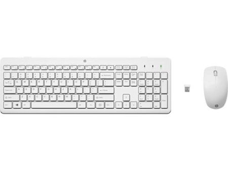 Teclado + Rato Wireless HP 230 - Branco For Cheap