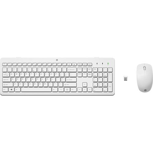 Teclado + Rato Wireless HP 230 - Branco For Cheap