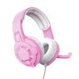 Auscultadores Trust Gaming GXT 411 Radius Rosa   Branco Hot on Sale