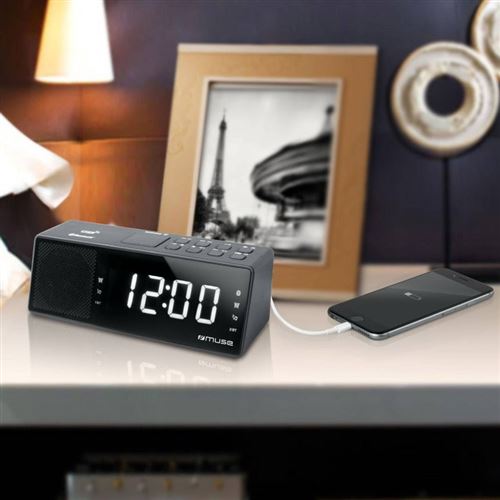 Rádio Despertador Muse M-172BT Bluetooth Preto Sale