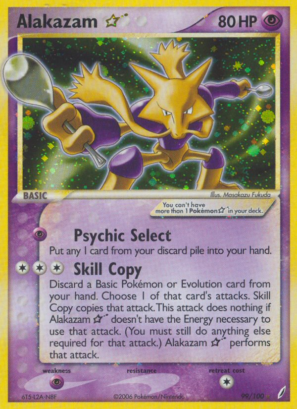 Alakazam Star (99 100) [EX: Crystal Guardians] Online Hot Sale