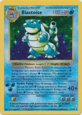 Blastoise (2 102) [Base Set Shadowless Unlimited] Fashion