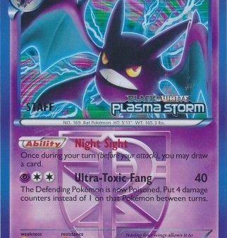 Crobat Team Plasma (BW51) (Staff Prerelease Promo) [Black & White: Black Star Promos] Discount