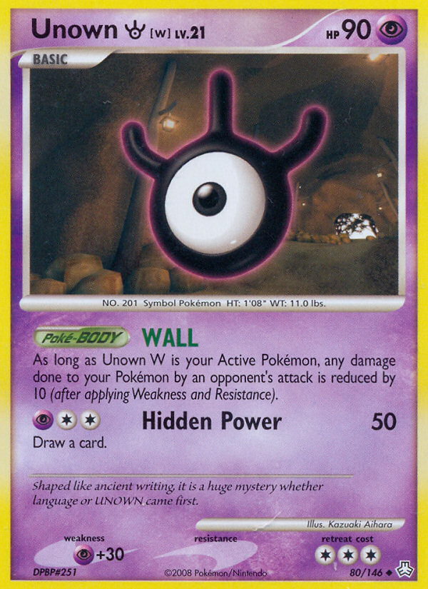 Unown W (80 146) [Diamond & Pearl: Legends Awakened] Sale