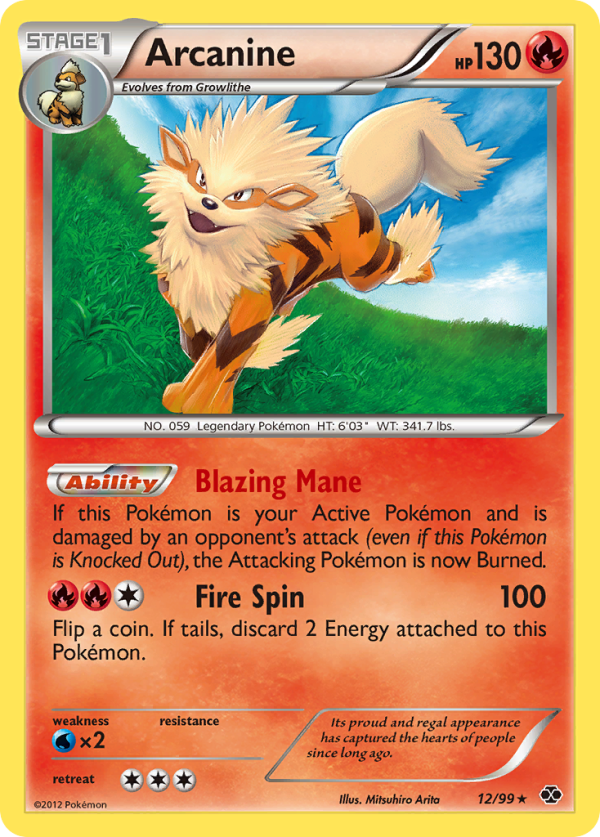 Arcanine (12 99) [Black & White: Next Destinies] Online