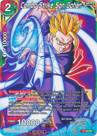 Combo Strike Son Gohan (Shop Tournament: Assault of Saiyans) (P-130) [Promotion Cards] For Sale