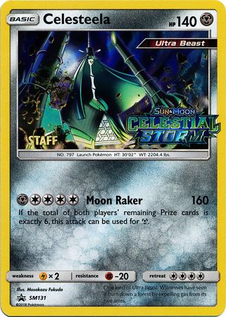 Celesteela (SM131) (Staff Prerelease Promo) [Sun & Moon: Black Star Promos] For Cheap