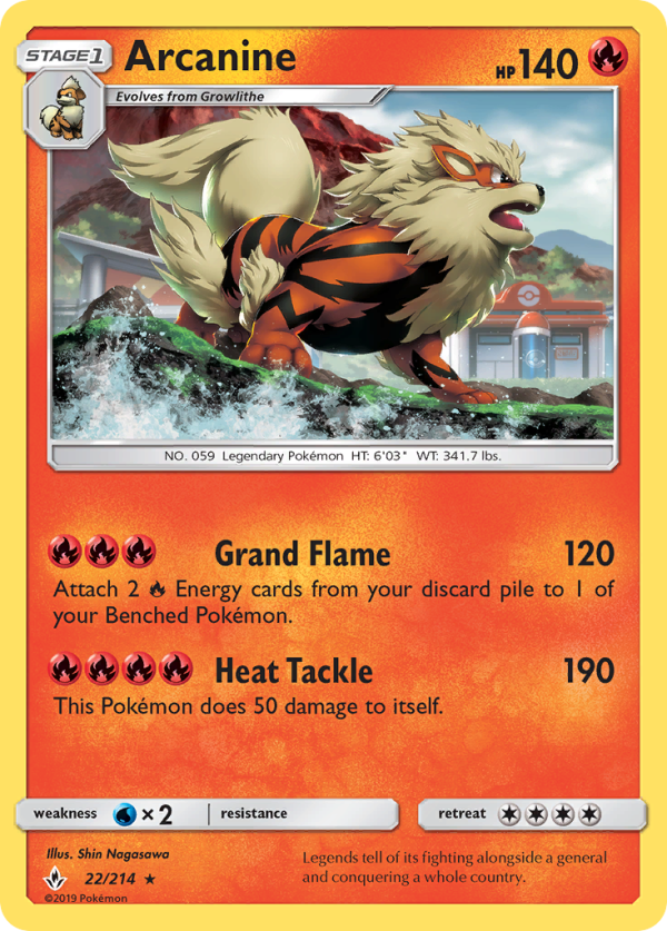 Arcanine (22 214) [Sun & Moon: Unbroken Bonds] For Cheap