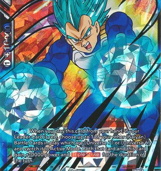 Universe 7 Saiyan Prince Vegeta (Shatterfoil) (TB1-004) [Dragon Brawl] For Sale