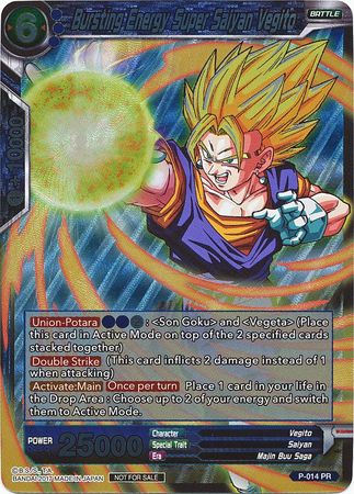 Bursting Energy Super Saiyan Vegito (P-014) [Promotion Cards] Online Hot Sale