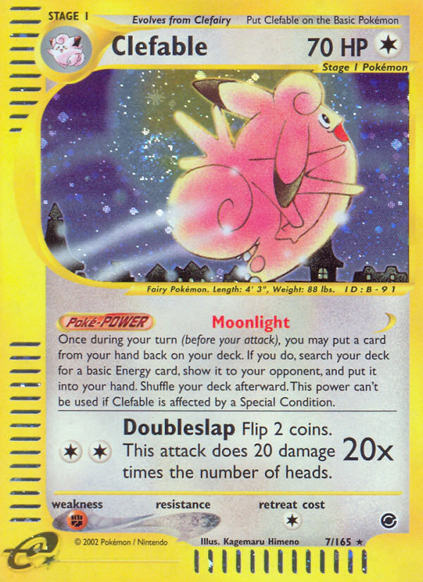 Clefable (7 165) [Expedition: Base Set] For Sale