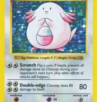 Chansey (3 102) [Base Set Shadowless Unlimited] Discount