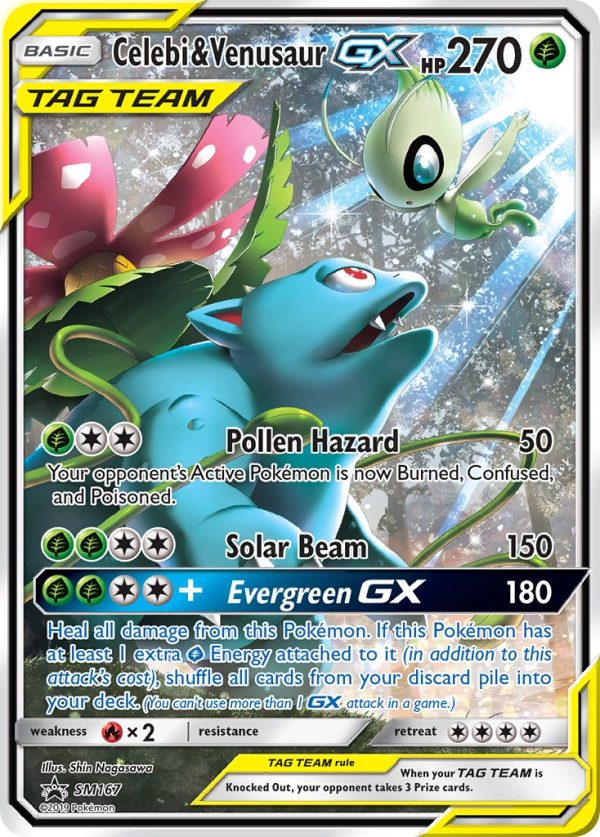 Celebi & Venusaur GX (SM167) [Sun & Moon: Black Star Promos] For Cheap