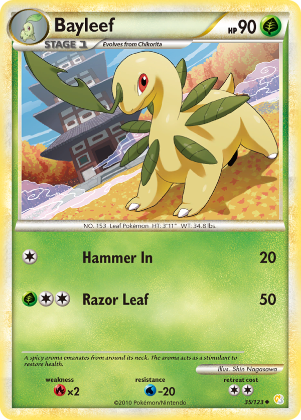 Bayleef (35 123) [HeartGold & SoulSilver: Base Set] Cheap