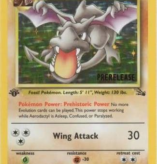 Aerodactyl (1 62) (Prerelease Promo) [Fossil 1st Edition] For Sale