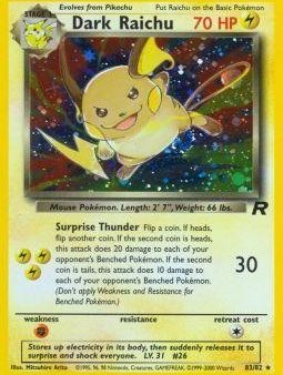 Dark Raichu (83 82) [Team Rocket Unlimited] Online Hot Sale