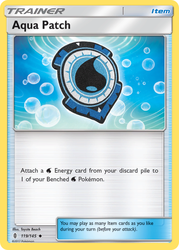 Aqua Patch (119 145) [Sun & Moon: Guardians Rising] For Sale