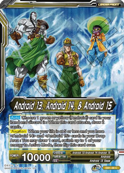 Android 13, Android 14, & Android 15    Android 13, the Unstoppable (EB1-38) [Battle Evolution Booster] Online Sale