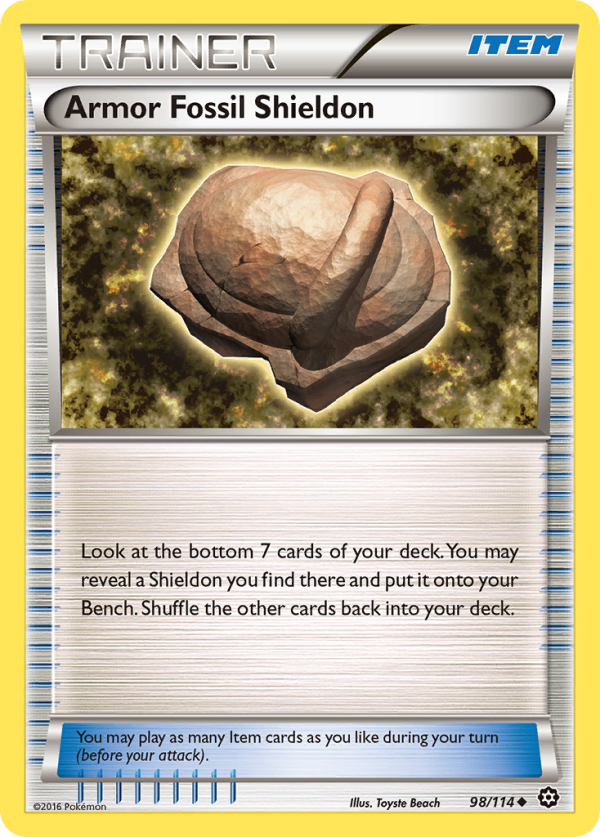 Armor Fossil Shieldon (98 114) [XY: Steam Siege] Supply