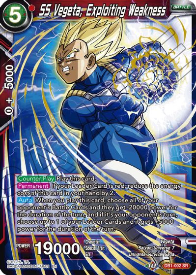 SS Vegeta, Exploiting Weakness (Reprint) (DB1-002) [Battle Evolution Booster] Online now