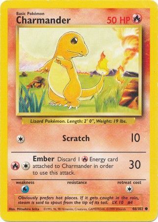 Charmander (46 102) [Base Set Unlimited] Online Sale