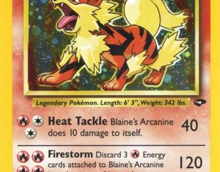 Blaine s Arcanine (1 132) [Gym Challenge Unlimited] For Discount