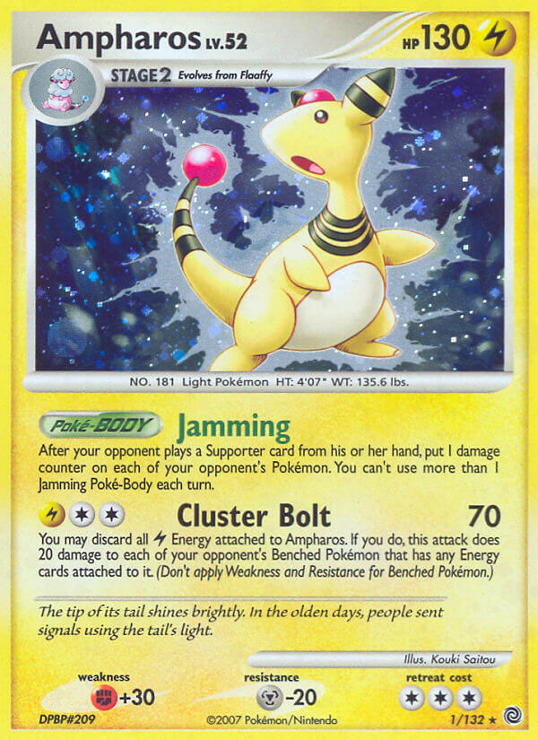 Ampharos (1 132) (Theme Deck Exclusive) [Diamond & Pearl: Secret Wonders] For Discount