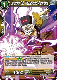 Android 20, Mastermind Architect [BT9-054] on Sale