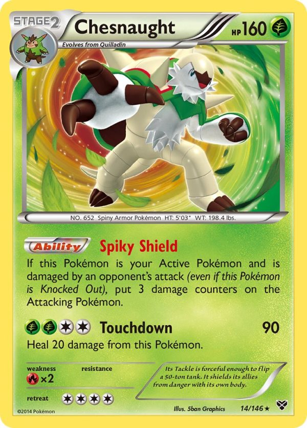 Chesnaught (14 146) (Cosmos Holo) (Blister Exclusive) [XY: Base Set] Cheap