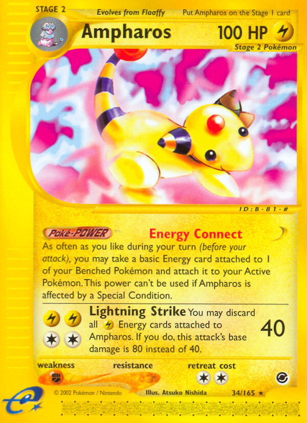 Ampharos (34 165) [Expedition: Base Set] Hot on Sale