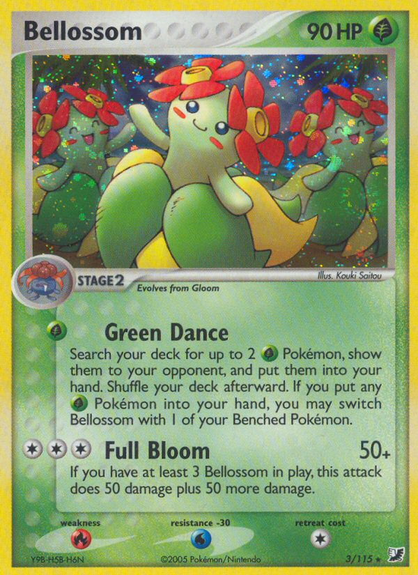 Bellossom (3 115) [EX: Unseen Forces] Supply