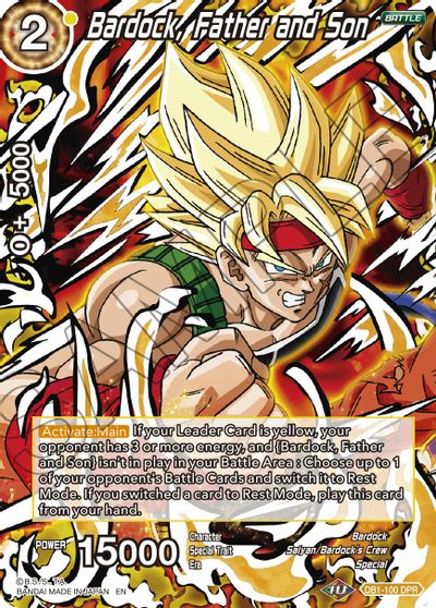 Bardock, Father and Son (Reprint) (DB1-100) [Battle Evolution Booster] For Discount