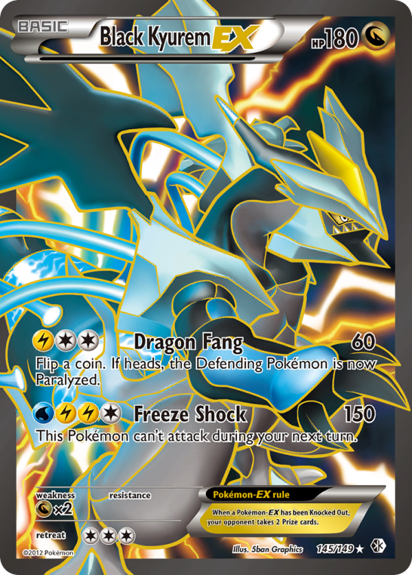 Black Kyurem EX (145 149) [Black & White: Boundaries Crossed] Supply