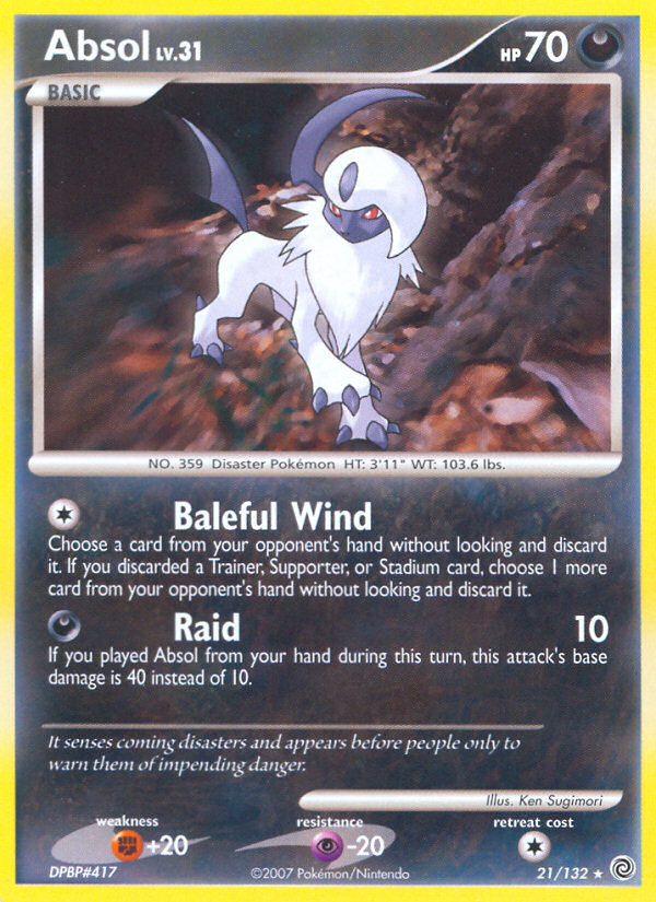 Absol (21 132) [Diamond & Pearl: Secret Wonders] Discount